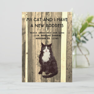 Mon chat et moi avons déménagé Faire-part