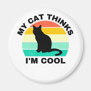 Mon chat pense que je suis un aimant Cool