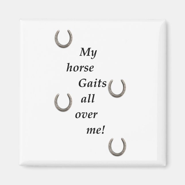 Mon Cheval Gaits Partout Sur Mon Aimant (Devant)