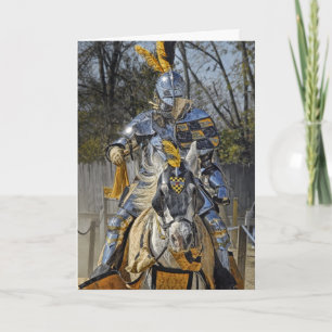 Mon chevalier en Carte de remerciements d'armure