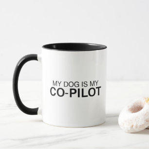 Mon chien est mon copilote Mug Chien Drôle Papa