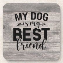 Mon Chien Est Mon Meilleur Dessous de verre Ami