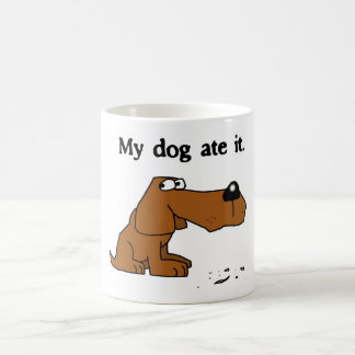 "Mon chien l'a mangé" tasse
