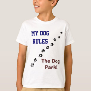 Mon chien ordonne le T-shirt de parc de chien