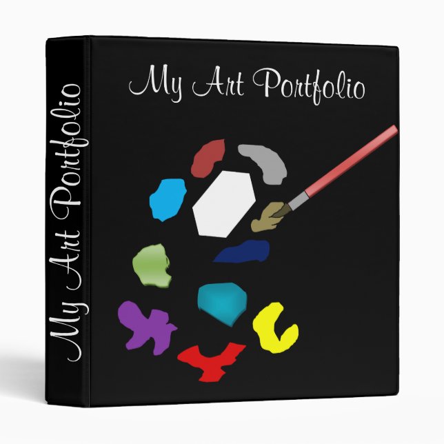 Mon classeur de dossier d'art (Devant/Côté)