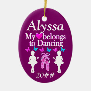 MON COEUR APPARTIENT À DANSER UN ORNEMENT PERSONNA