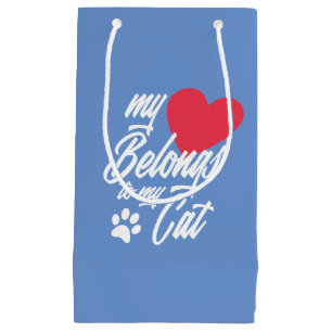 Mon coeur appartient à mon chat Valentine  Sac cad