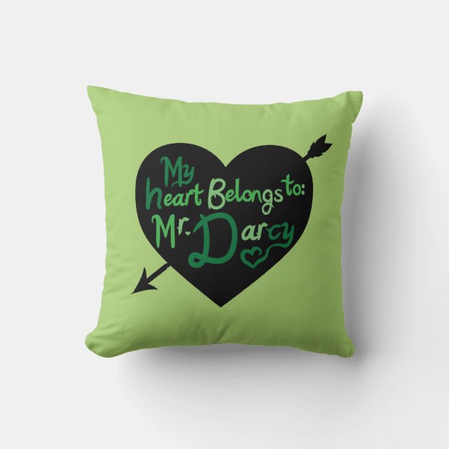 Mon coeur appartient au coussin de flèche de coeur (Recto)