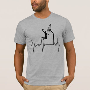 Mon coeur bat pour T-shirt de basket