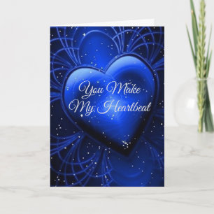 MON COEUR **BATTRE POUR VOUS !" CARTE D'AMOUR
