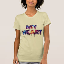 Mon cœur – Conception de T-Shirt avec texte Cosmic