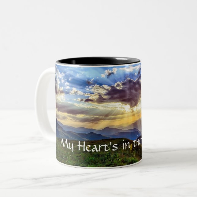 Mon coeur est dans la tasse de café des Highlands (Devant gauche)