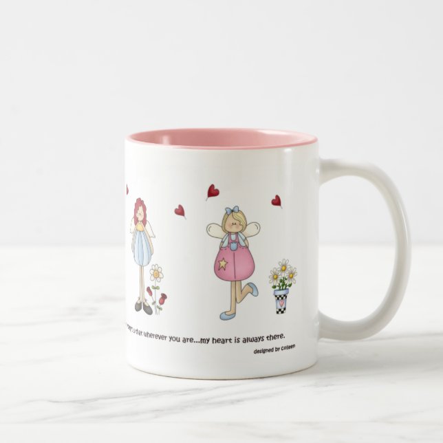Mon coeur est toujours là tasse d'anges (Droit)