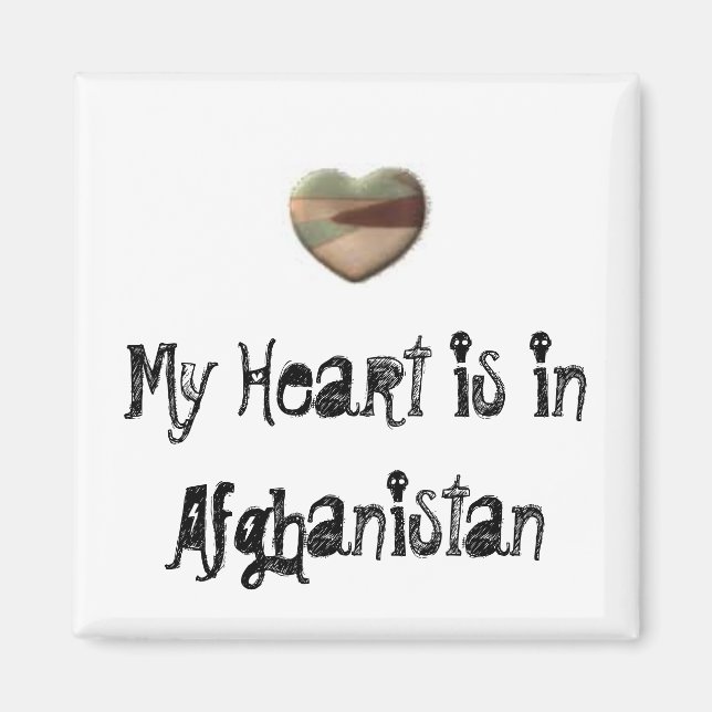 Mon coeur est un aimant pour l'Afghanistan (Devant)