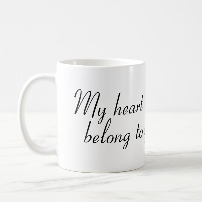 Mon coeur vous appartient Mug (Gauche)