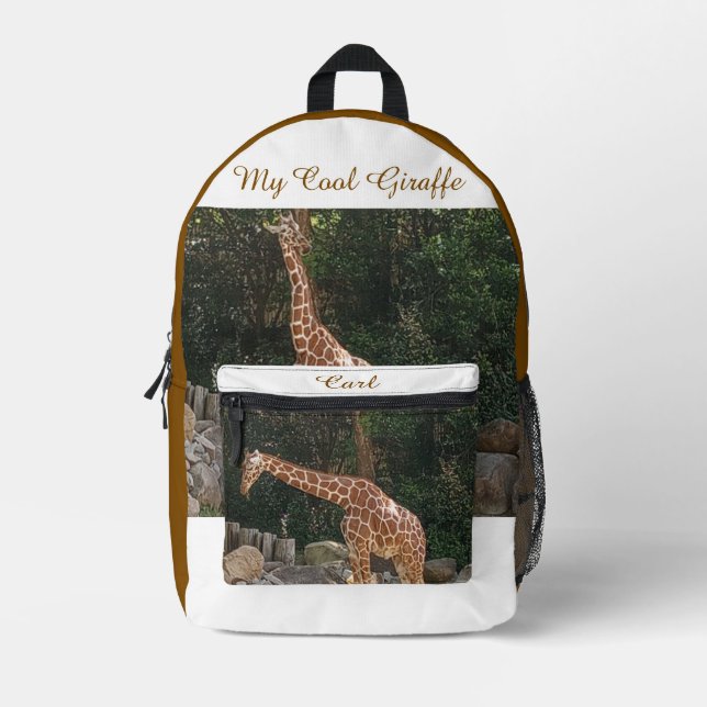Mon Cool Giraffe, sac à dos (Recto)