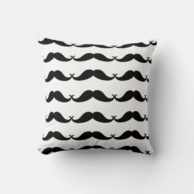 Mon Coussin Moustache 16x16 (Recto)