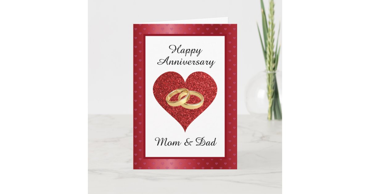  Mon Dad  Anniversary Card Zazzle ca