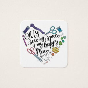 Mon espace de couture est ma carte heureuse