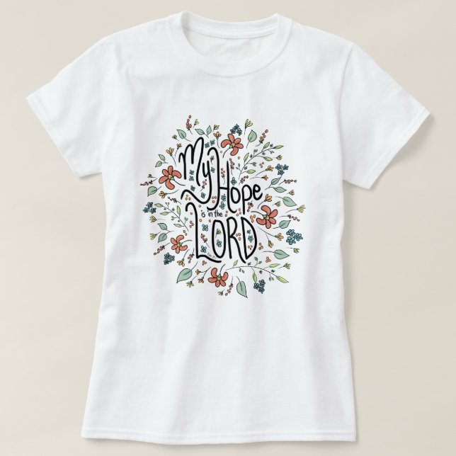 Mon Espoir est dans le T-shirt de l'Eternel (Design devant)