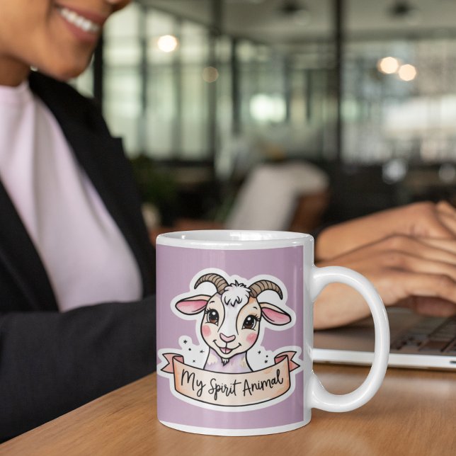 Mon Esprit Animal Chèvre Mug (This adorable, "my spirit animal" goat mug would make a great gift for someone special! )