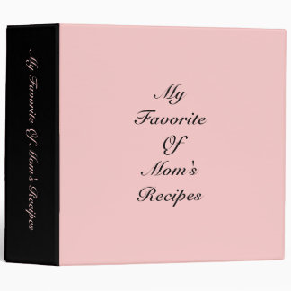 Mon favori des recettes de la maman… Classeur