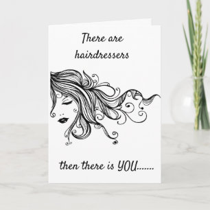 MON *HAÏRDRESSER EST UN MAGICIEN* HEUREUX CARTE D'