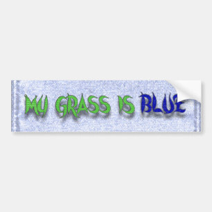 MON HERBE EST AUTOCOLLANT DE BLUE-BUMPER
