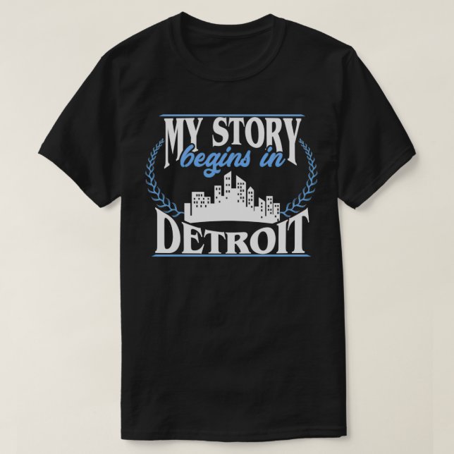 Mon histoire commence à Detroit Pullover (Design devant)