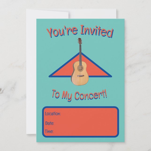 Mon invitation Concert (Devant)