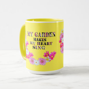 Mon Jardin Fait Chanter Mon Coeur, Mug De Café