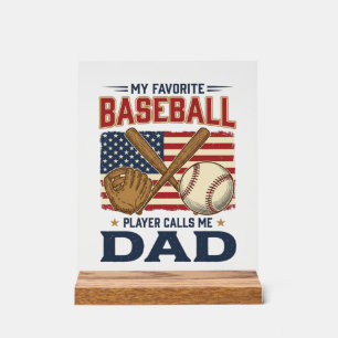 Mon Joueur De Baseball Préféré M'appelle Papa Vint