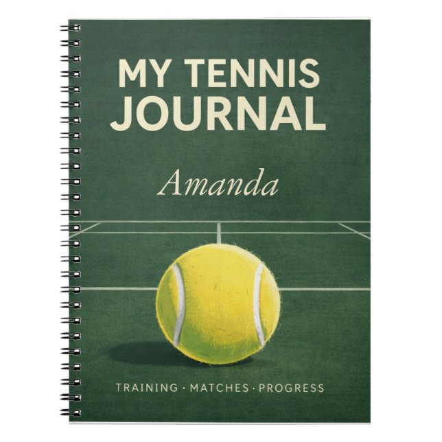 Mon Journal de Tennis – Entraînement Personnel & J (Devant)