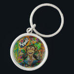 Mon key chan  keychain<br><div class="desc">pop art colorful design image from a original canvas</div>