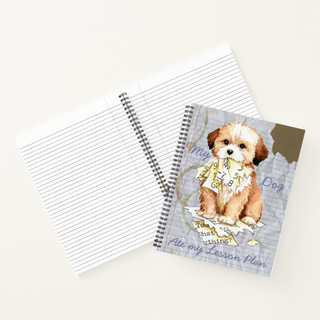 Mon Lhasa Apso A Mangé Mon Plan De Leçons Carnet (Intérieur)