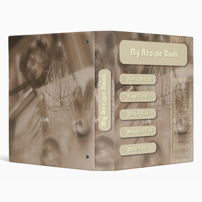 Mon livre de cuisine 1" classeur (Arrière-plan)