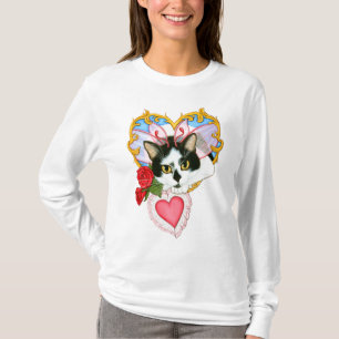 Mon long T-shirt de douille de chat féerique fél