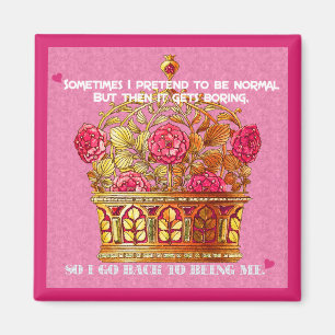 Mon magnet floral de la Couronne