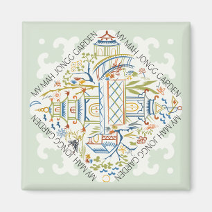 Mon Mah Jongg Garden Magnet