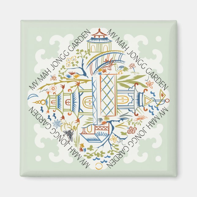 Mon Mah Jongg Garden Magnet (Devant)