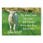 Mon Mouton Entend Ma Voix, Carte John 10:27