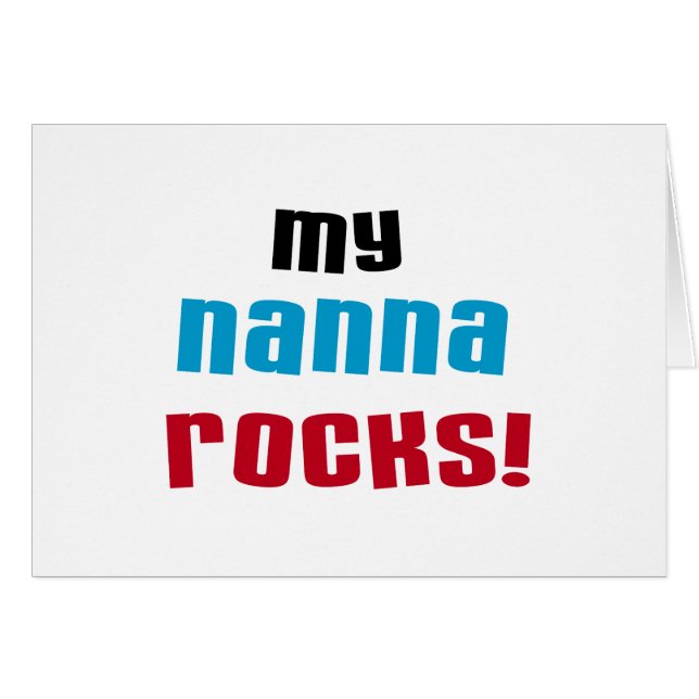 Mon Nanna bascule des T-shirts et des cadeaux (Devant horizontal)
