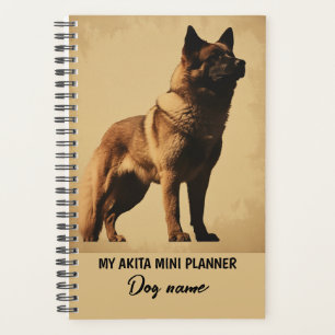 Mon nom de chien personnalisé Akita Portrait