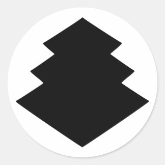 Mon ogasawara, Japan Classic Round Sticker