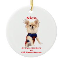 Mon ornement de Noël de héros favori