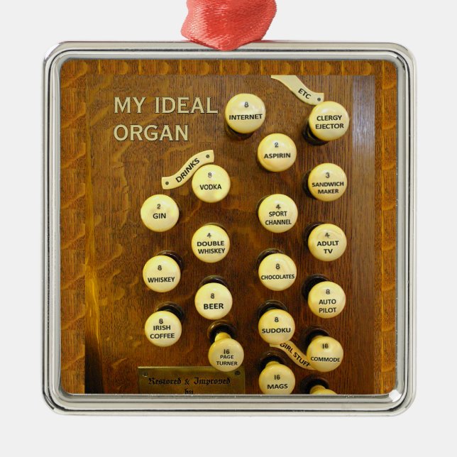 Mon ornement idéal de carré d'organe (Devant)