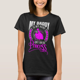 Mon Papa Est Mon Héros Et Je Suis Son T-shirt Prin