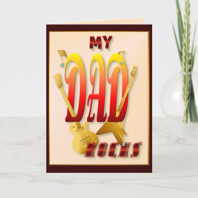 Mon père Rocks ! Carte (Devant)