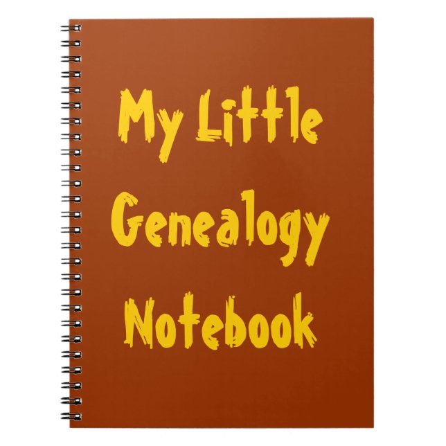 Mon petit Carnet de généalogie (Devant)