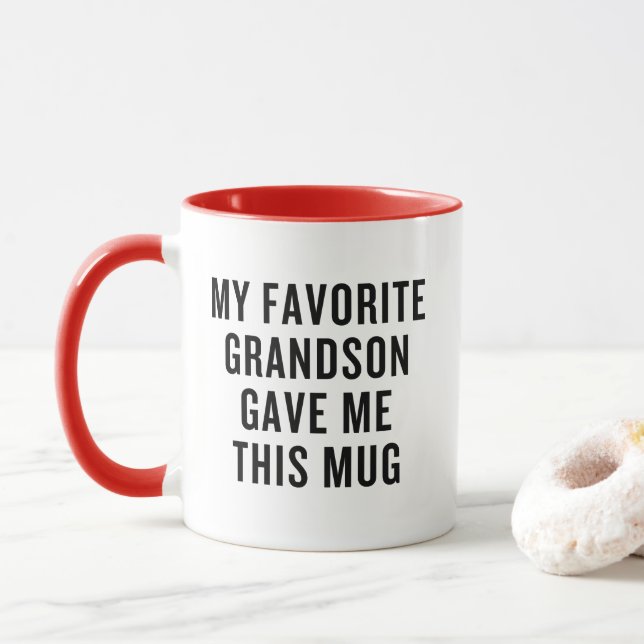 Mon Petit-Fils Favori M'A Donné Cette Mug Drôle (Avec donut)